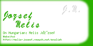 jozsef melis business card